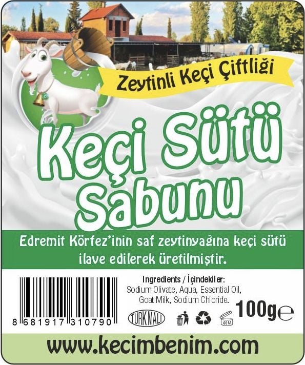 Keçi Sütlü DEFNE Sabunu (100 Gr.)